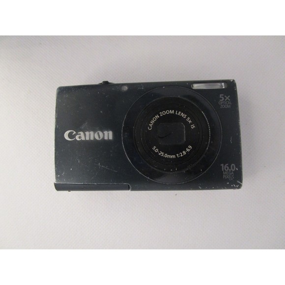 Canon PowerShot A3400 IS 16.0MP Digital Camera - Black! Does not work! for parts